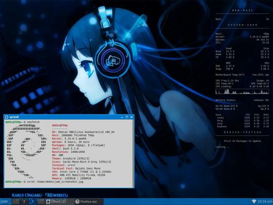 Day 2 JWM rice on the 14in Thinkpad T60p