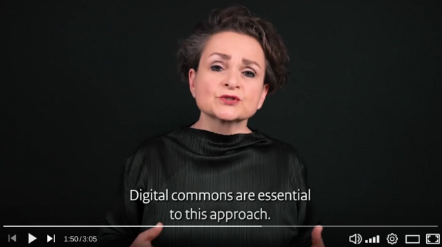 Copie d'écran de son intervention vidéo d'où est extraite la citation.
