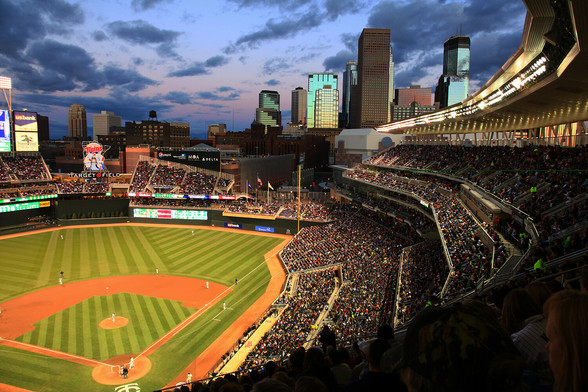 What is your favorite Image? My Top 24 most popular images of all time. 
4 Minnesota Twins Target Field Minneapolis Skyline

Take me out to the ball game…

This shot was captured at the Minnesota Twins stadium known as Target Field in Minneapolis Minnesota. This was a great win for Matt Fox’s professional Baseball debut.
I had great fun with the boys and I was able to witness this wonderful sunset.
As Tim would say, “this is quality of life my boys, quality of life.” Thanks Tim and Pat.
Minnesota Twins Baseball Minneapolis Skyline Photography Target Field
