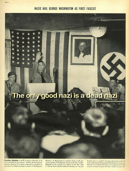 George Washington hailed as "first fascist"

Nazi vermin rally in Hackensack, New Jersey, 1939

84 years later and where are we?