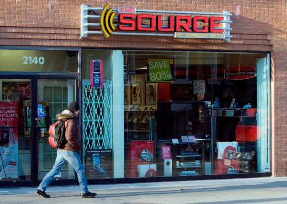 A The Source retail store