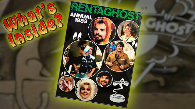 Thumbnail image from YouTube video looking inside the 1983 Rentaghost Annual.