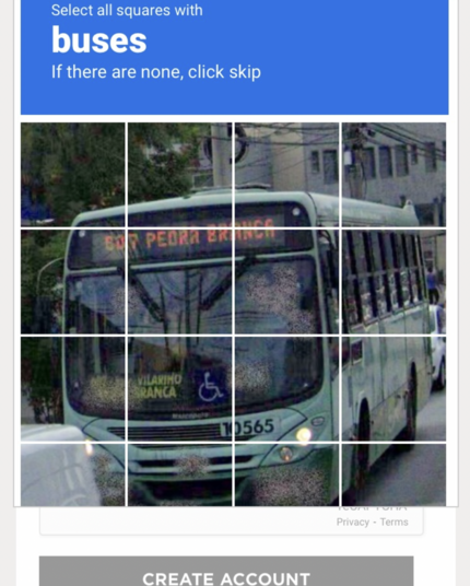 Click all of the boxes with buses in them. Obviously.
