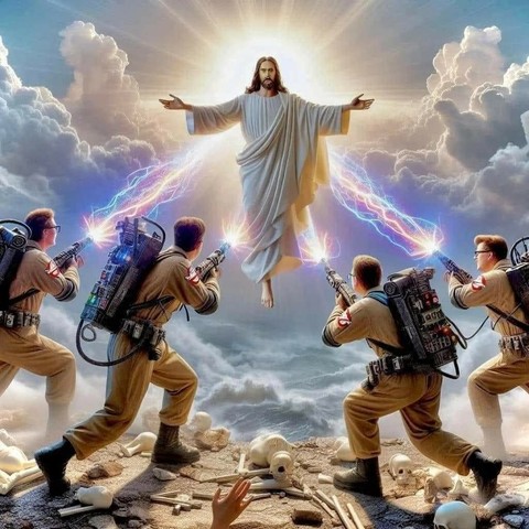 Jesu viene catturato dai Ghostbusters