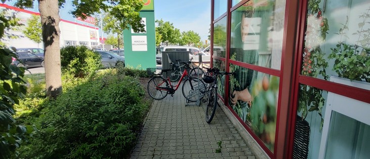 Der Fahrradständer - ohne Worte