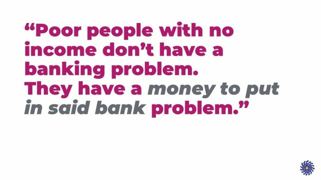 banking problem or income problem?
