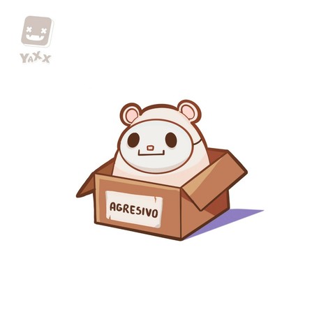 Nacho (huevito de cucurucho en qsmp) dentro de una caja