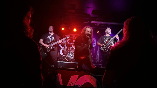 Nervochaos (Brazil) playing Vortex Bar and Nightclub in Wakefield. July 2023.