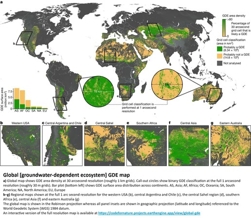 maps - groundwater-dependent ecosystems (GDEs)
