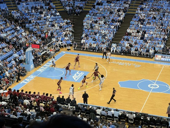 Carolina Basketball game at the Dean Dome