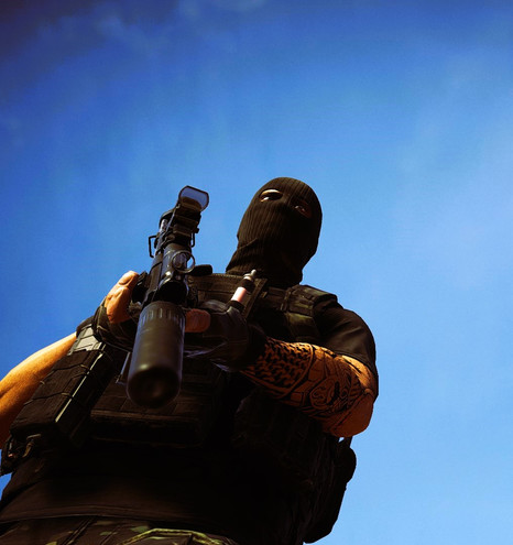 a photo of a man in a balaclava