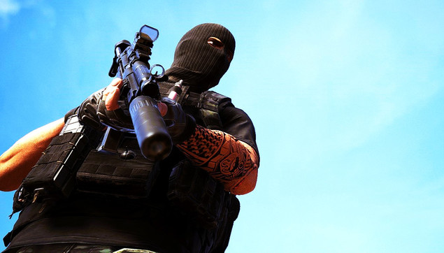another photo of a man in a balaclava
