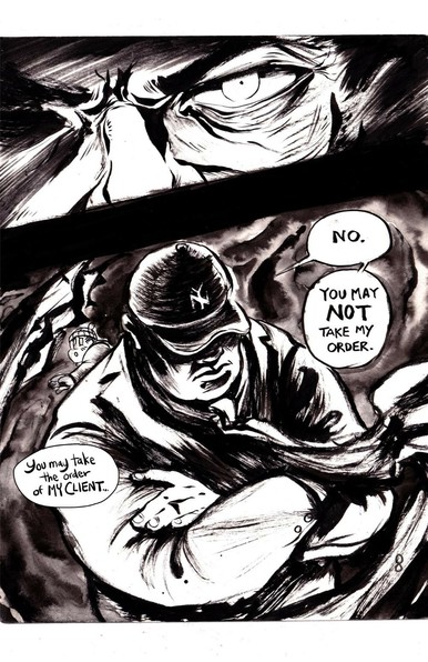 Page of comic, paul heyman serious face