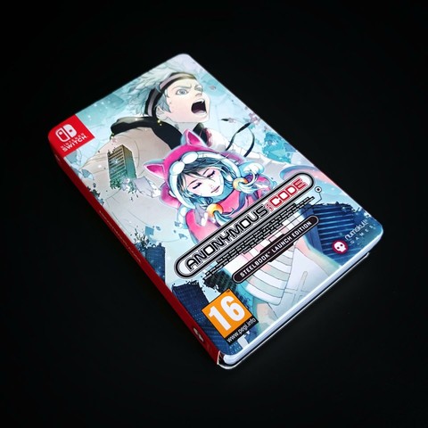 Front opakowania z grą Anonymous;Code na konsolę Nintendo Switch.
