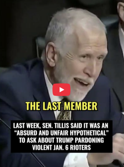 Senator Thom Thillis questioning Pam Bondi