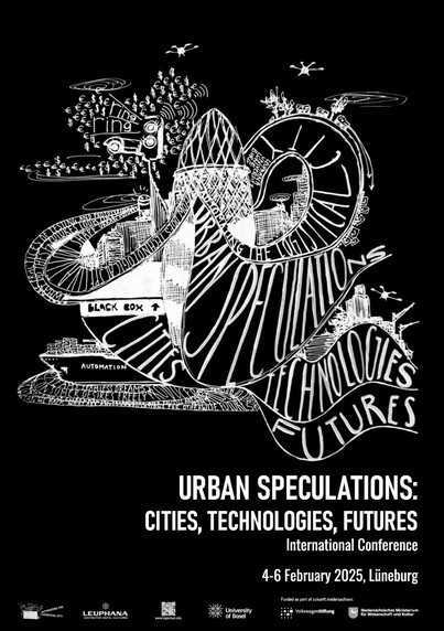 Conference poster with the title and the info of it happening this week at the Leuphana University Lüneburg