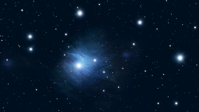 The star Maia in the M45 Pleiades cluster