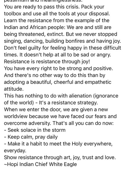 Message of Hopi Indian Chief White Eagle - Door or Hole? You choose