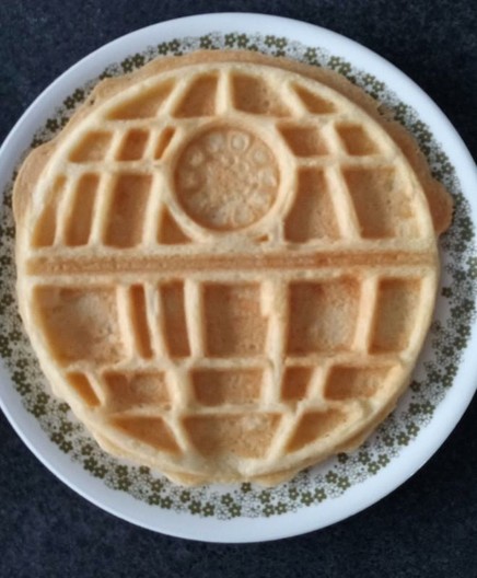 A Death Star waffle.
