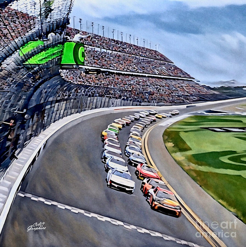 Daytona 500 Green Flag