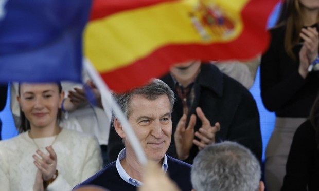 El líder del PP, Alberto Núñez Feijóo. (Lavandeira Jr.)