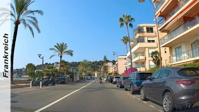 Autofahrt von Menton nach Villa Rothschild