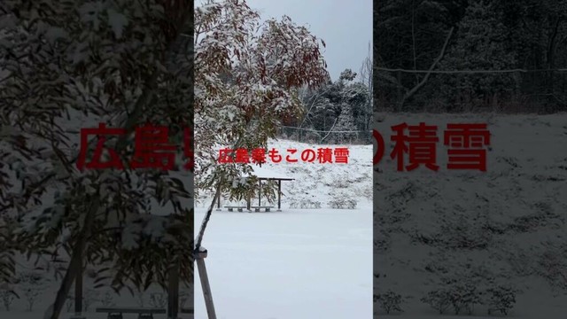 怒涛の大寒波　広島県もこの積雪です#トイファクトリー #車中泊の旅 #道の駅 #広島県#キャンピングカーの旅