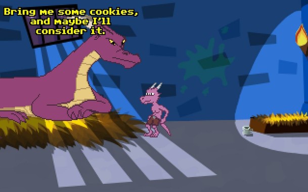 Gurk in Trouble - Sweet Tooth the Dragon wants cookies