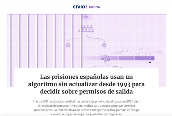 Pantallazo de la web de civio.es