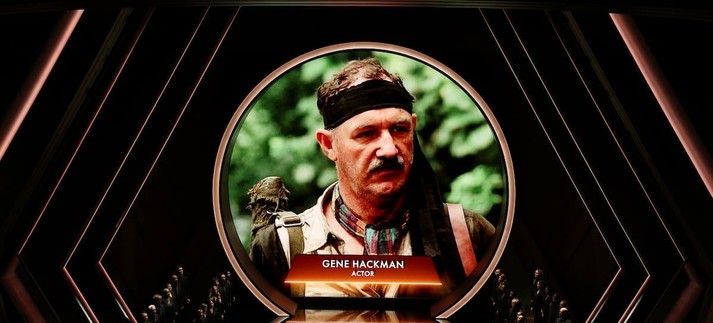 Fotografía de Gene Hackman, en el homenaje In Memoriam de los premios Oscar 2025 / Myung J. Chun