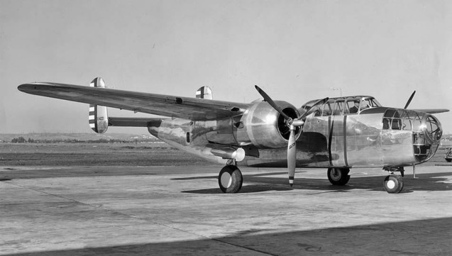 North American NA-40B after installation of R-2600-71 engines