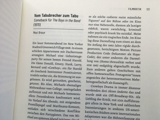 Fotoausschnitt der ersten Seite des gedruckten Beitrags