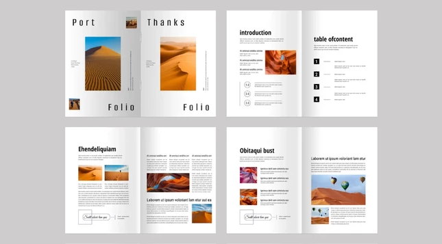 Adobe InDesign Portfolio Templateby PixWork