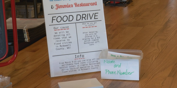 Nonperishable food drive to help McDowell County residents