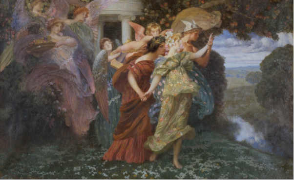 Painting : The Marriage of Persephone, by Henry Siddons Mowbray