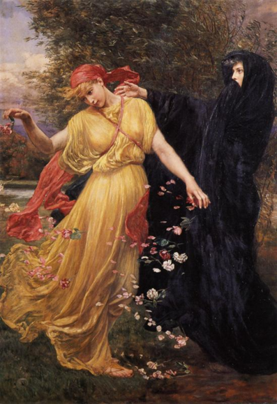 Painting : At the First Touch of Winter, Summer Fades Away, by Valentine Cameron Prinsep