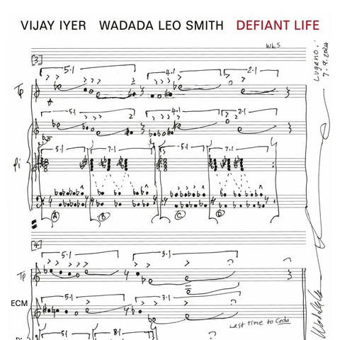Vijay Iyer & Wadada Leo Smith - Defiant Life (2025) is a profound meditation on the human condition, reflecting both hardships and resilience. This album, their second duo recording for ECM, features Vijay Iyer on piano, Fender Rhodes, and electronics, and Wadada Leo Smith on trumpet. The music is characterized by a deep spiritual connection and a shared aesthetic of necessity, often meditative and lyrical, with moments of tension and release. Tracks like "Floating River Requiem" and "Kite" are dedicated to figures who led defiant lives, such as Patrice Lumumba and Refaat Alareer. The album was recorded in Lugano and produced by Manfred Eicher.