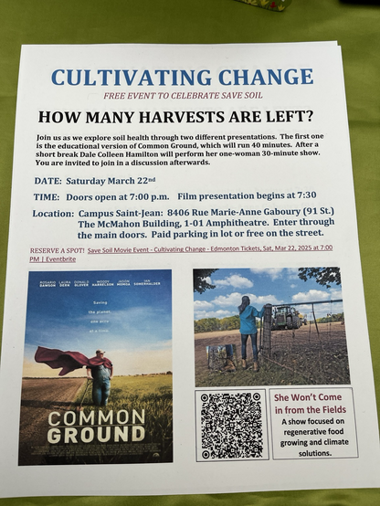 A flyer promoting the free Friday night event in the McMahon Building Amphitheatre. The doors open at 7 pm with the presentation beginning at 7:30