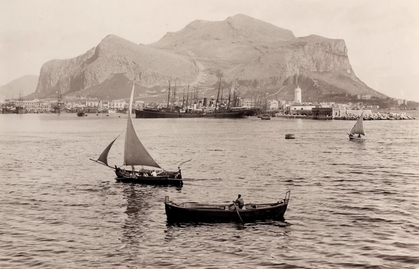 Palermo, Monte Pellegrino, fine 800'