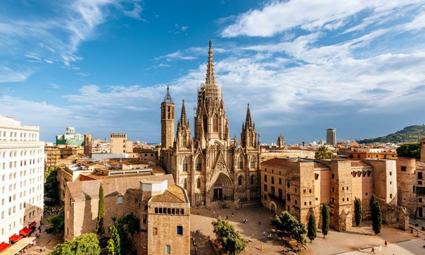 Vista de la catedral de Barcelona. (Getty Images)