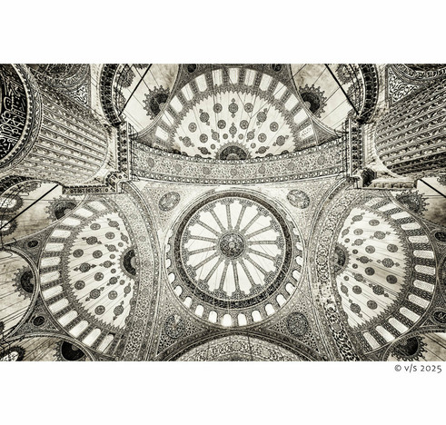 Innenansicht der Blauen Moschee in Istanbul