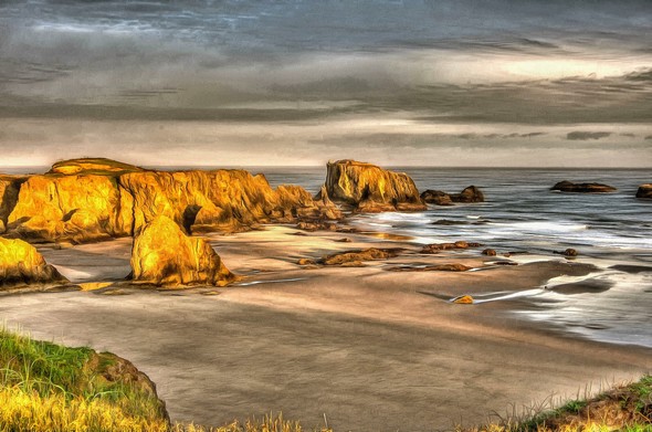 Sunrise On The Beach-Bandon, Oregon! Home to some of the most pristine beaches in the world! https://pixels.com/featured/sunrise-at-bandon-beach-thom-zehrfeld.html #BandonOregon #Oregon #OregonCoast #PNW #beachart #beach #oceanart #art #coastalart #beachlife  #BuyIntoArt #Art
