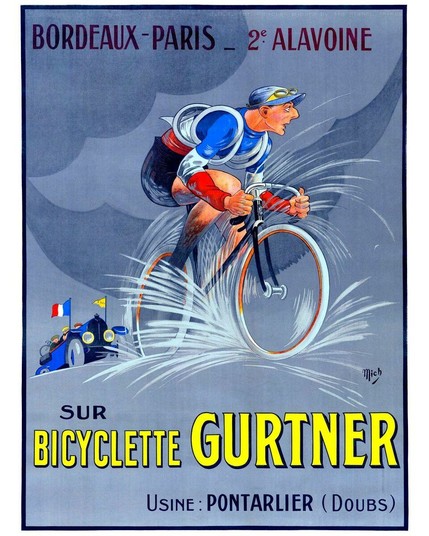 Bicyclette Gurtner Bordeaux-Paris 1921 Bicycle Race