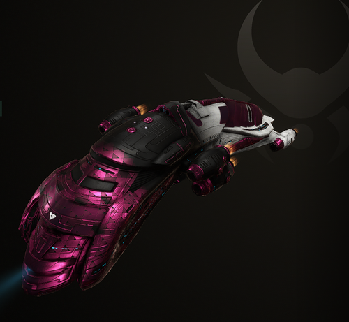 A cynabal (cruiser) space ship from EVE Online
