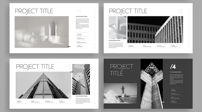 Portfolio Presentation Template by Bourjart for Adobe InDesign
