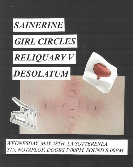 EXPERIMENTAL, OPERA, VIOLIN, BLOOD: Sainerine, Girl Circles, Reliquary V & Desolatum at La Sott