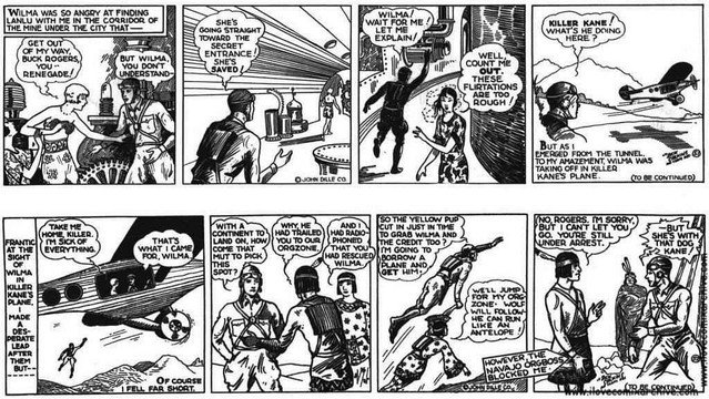 Buck Rogers by Philip Francis Nowlan and Dick Calkins, 06/03/1929 - 07/03/1929.