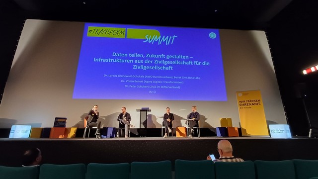 Podium zu Datenteilen von und mit der Zivilgesellschaft