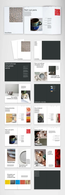 Minimalist Art Catalog Template by McLittle Stock