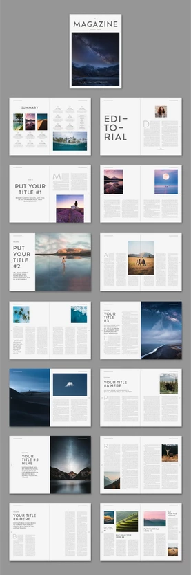 Magazine InDesign Template by Tom Sarraipo